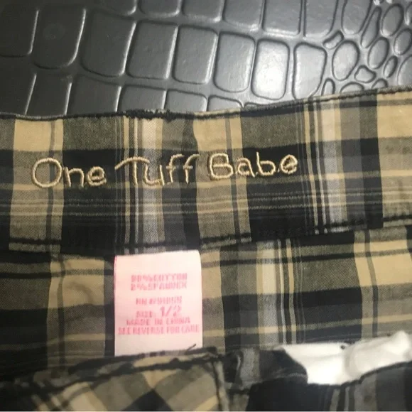 One Tuff Babe Plaid Mini Skirt - Picture 2 of 4